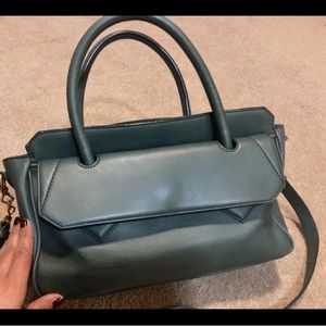 J Crew Hunter Green Gambrell Satchel